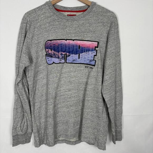 Supreme Gray Long Sleeve Mountain Logo t-Shirt - Picture 8 of 9